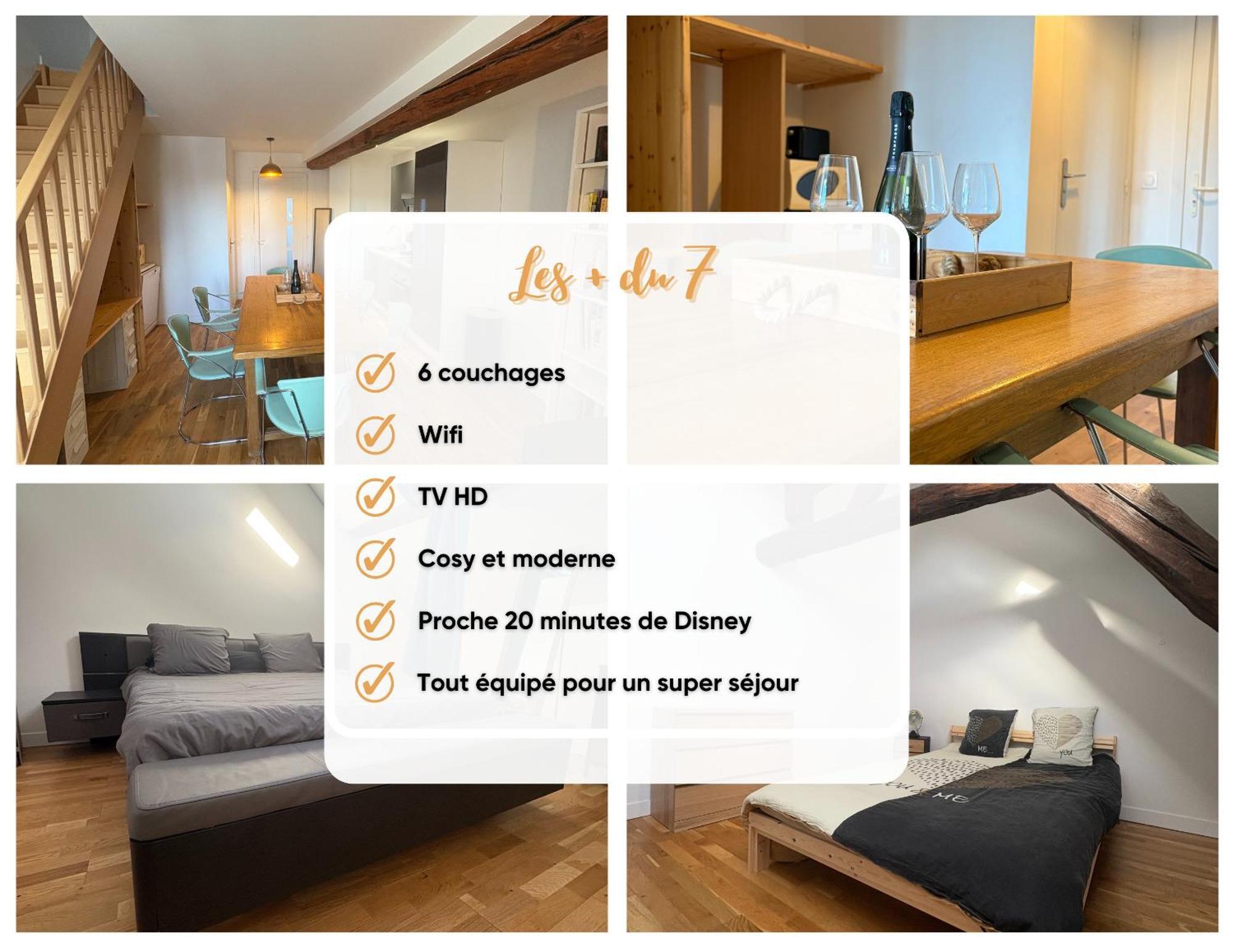 Le 7 - Appartement Cosy - Disney 20 Min Мо Екстер'єр фото